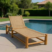 Larusso Pool Lounger ( suar wood )
