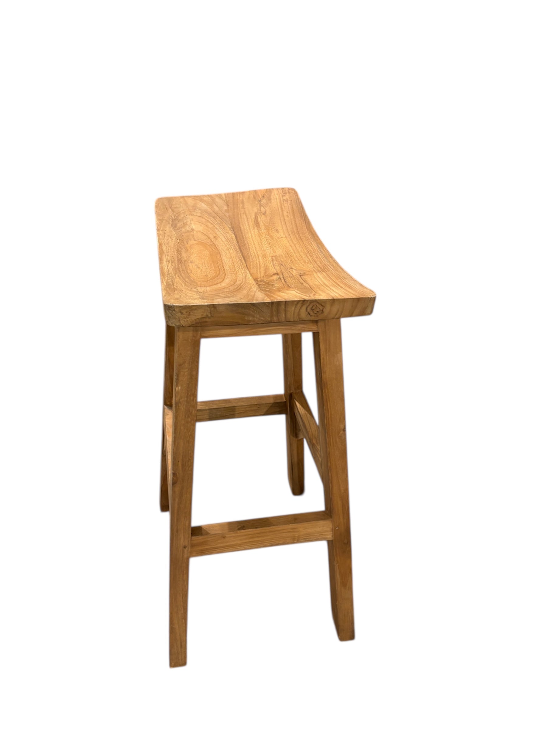 East Solid Teak Bar Stool