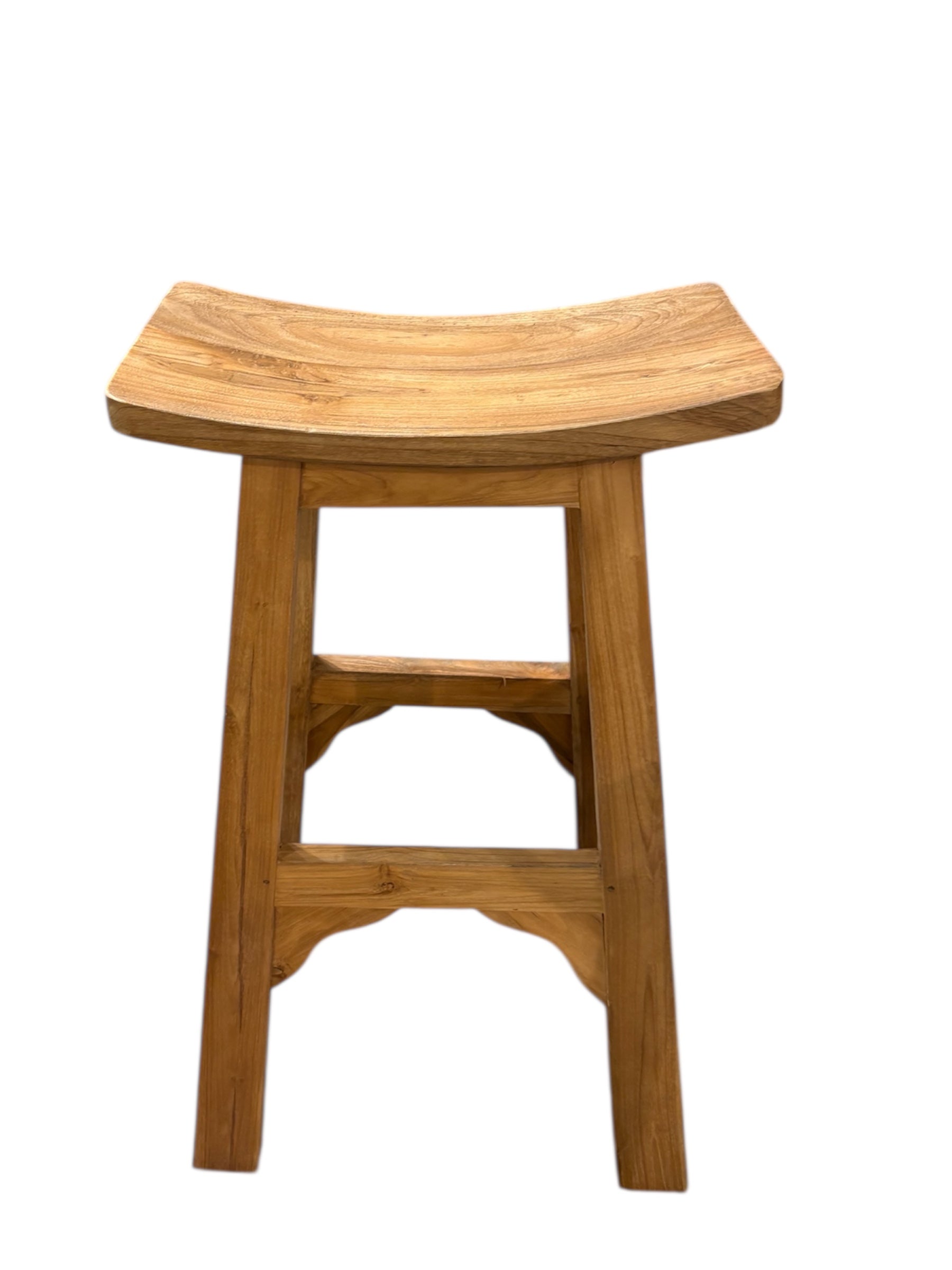 East Solid Teak Bar Stool