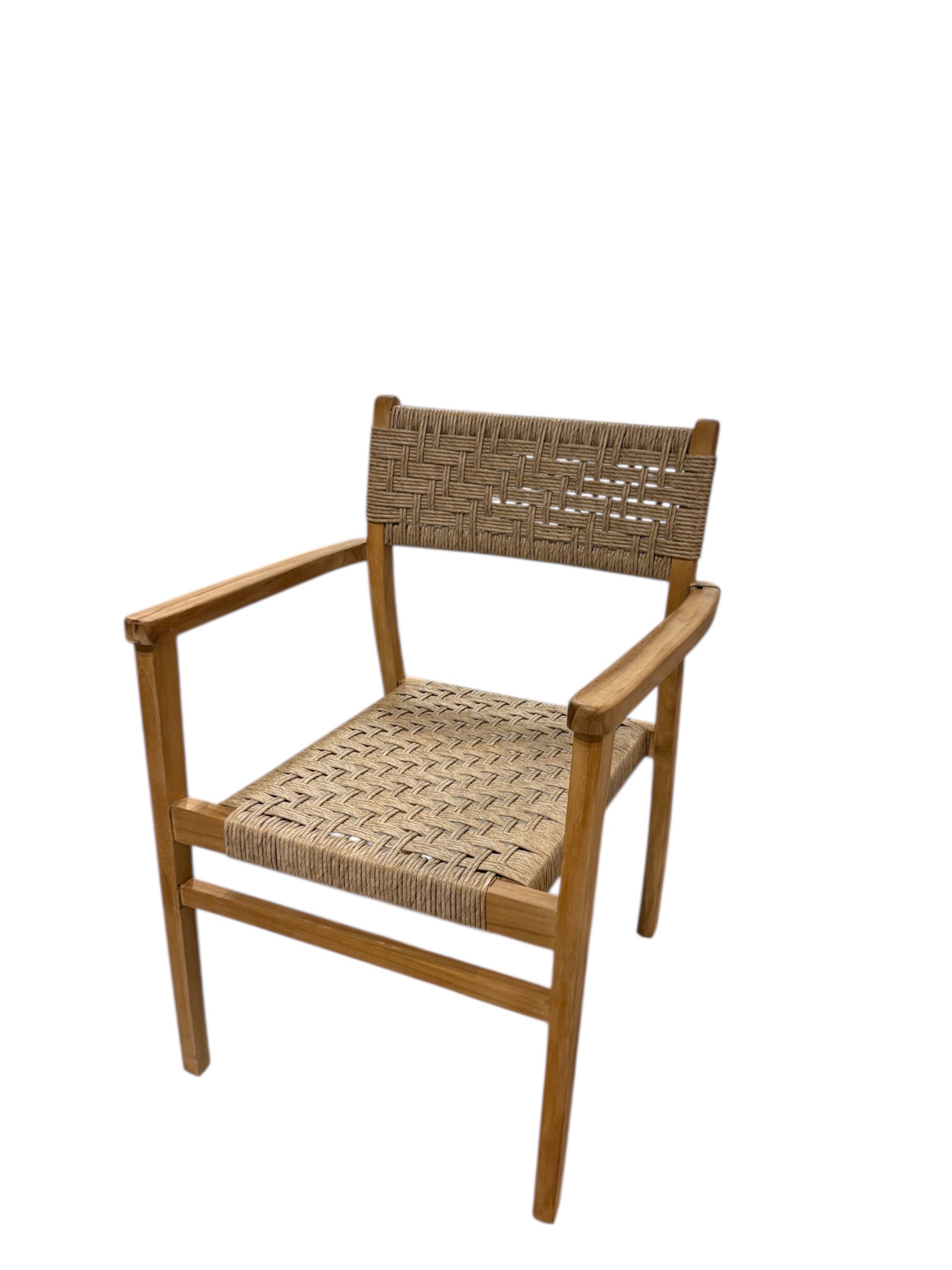 Kanawa Teak Chair with Rattan Braid