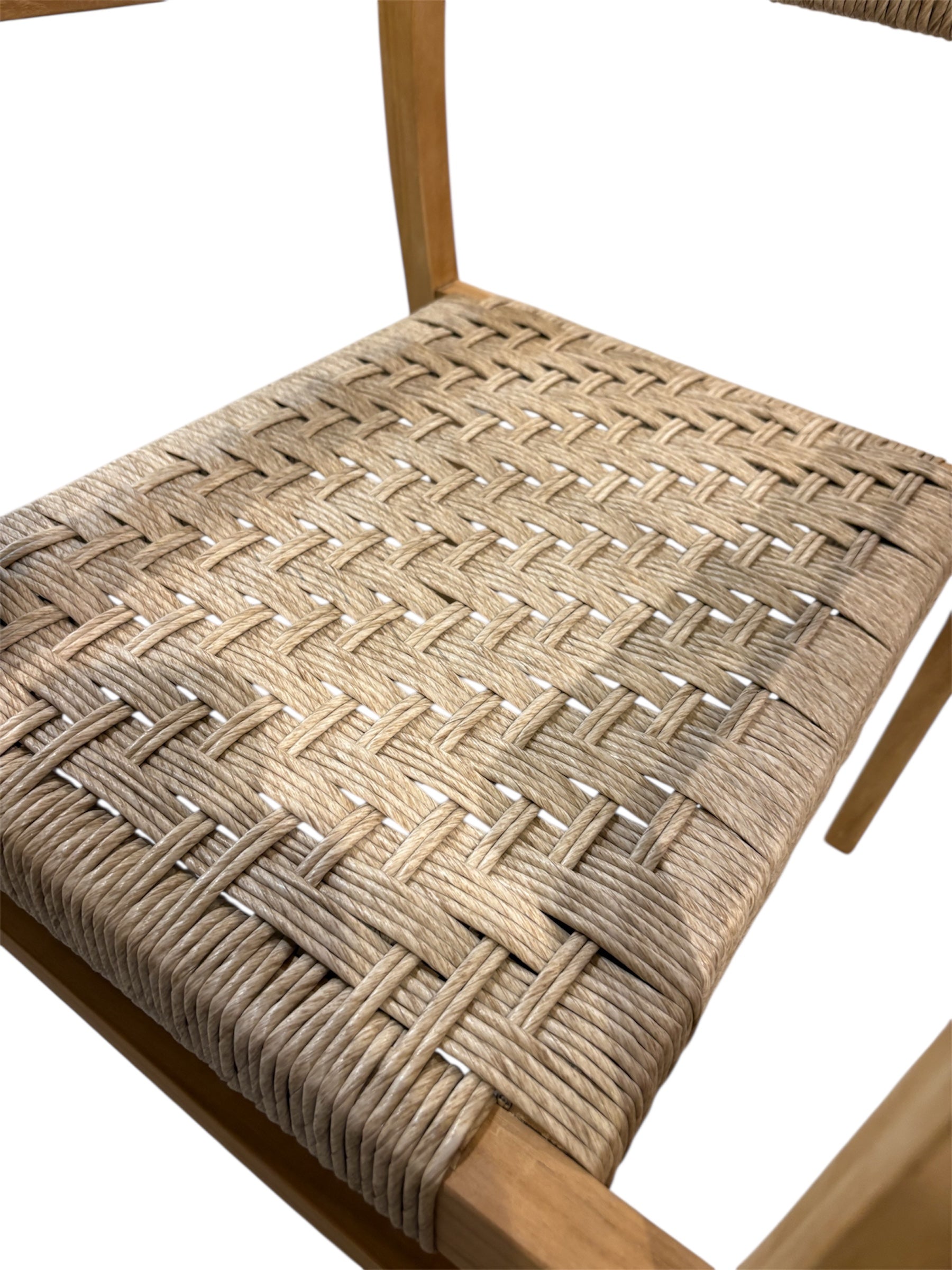 Kanawa Teak Chair with Rattan Braid