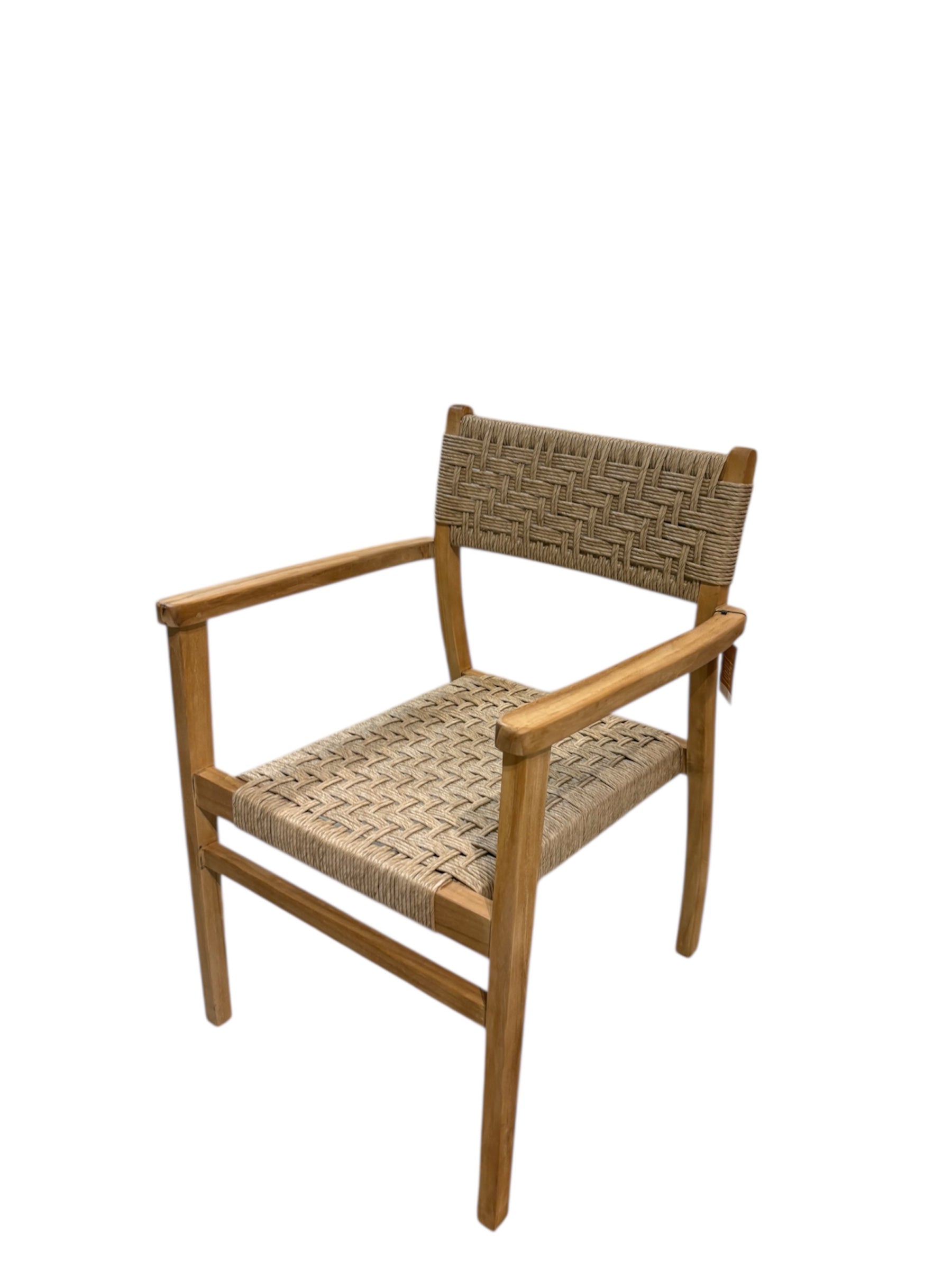 Kanawa Teak Chair with Rattan Braid
