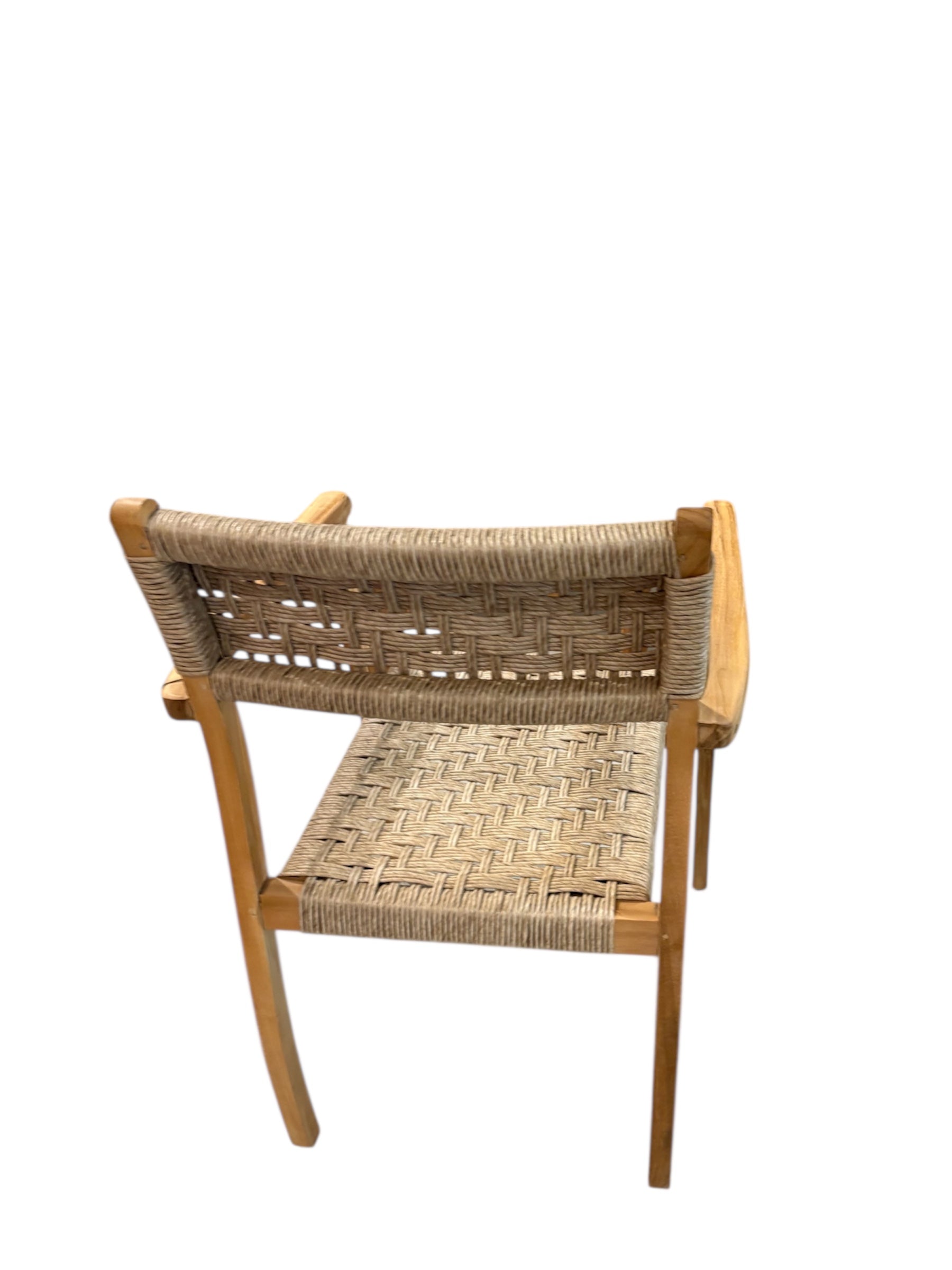Kanawa Teak Chair with Rattan Braid