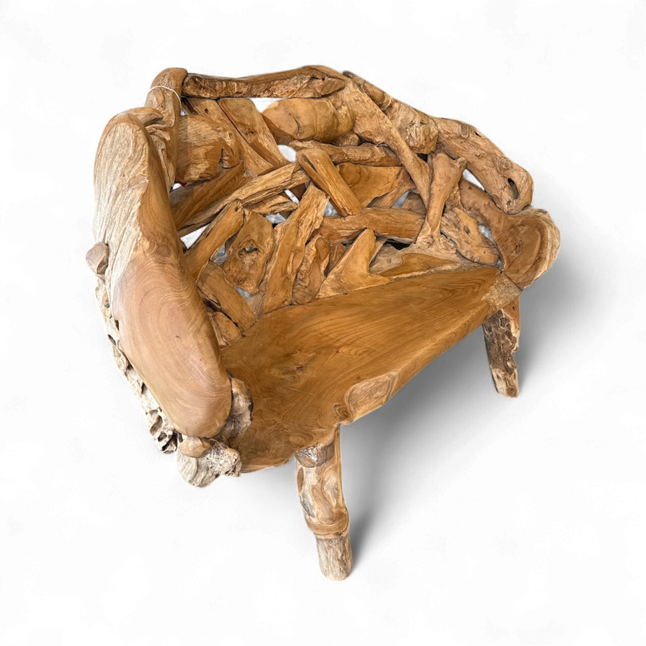 Gaia's Rest Teak Root Bench