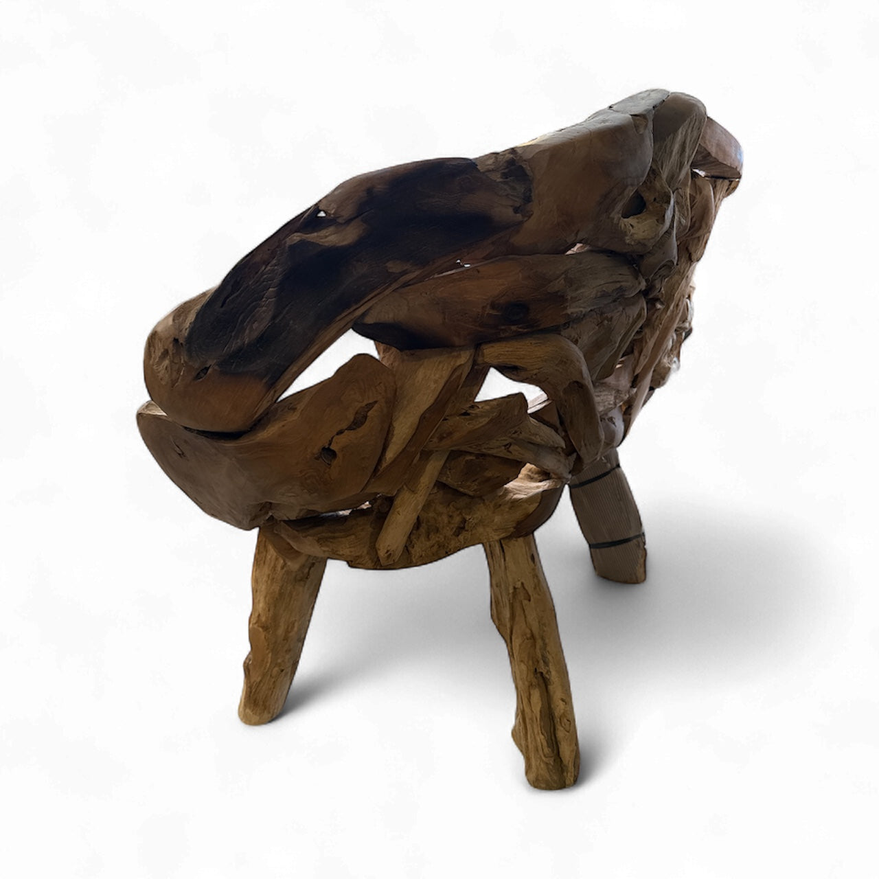 Gaia's Rest Teak Root Bench