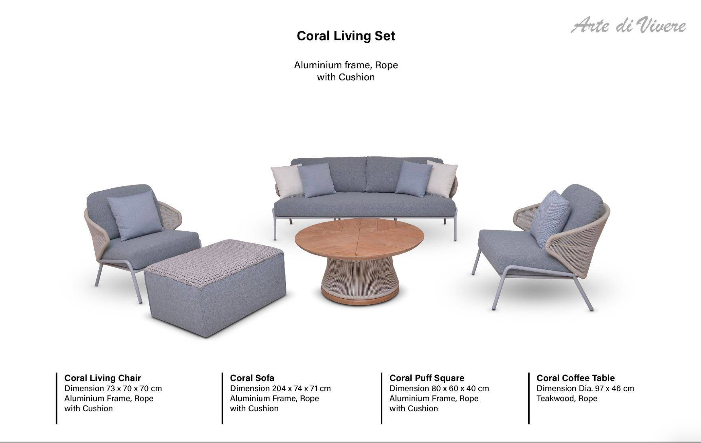 Coral Living Set