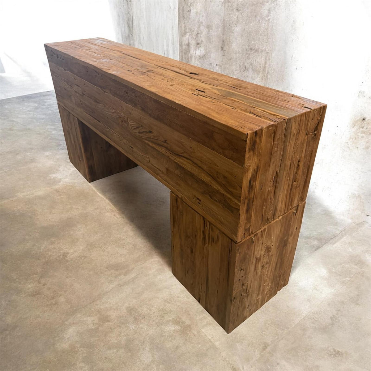 Lunar Teak Console  72x16x36