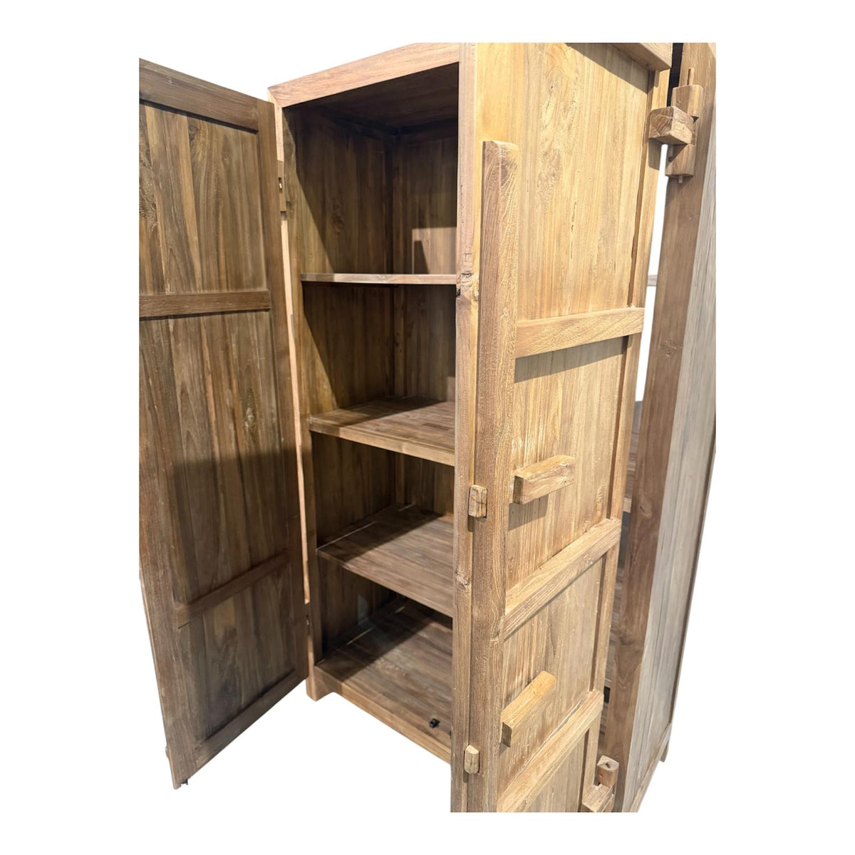 The Kyato Handcrafted Reclaimed Teak Armoire & Storage Cabinet